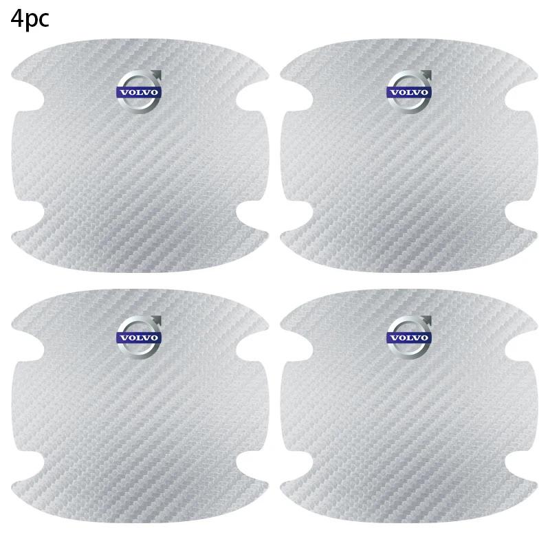 4 Pezzi Adesivi Protettivi Maniglia Ciotola Portiera Auto in Fibra di Carbonio per Volvo V60 XC60 XC90 S60 XC40 V40 S80 T6 V90 EX90 S90 V70 Accessori