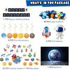 Outer Space Party Supplies, 87Pcs Party Decorations - Rocket Balloons, Solar System Swirl Decorations, Cupcake Toppers, Astronaut Birthday Banner,