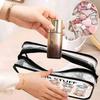 1Pcs Transparent Makeup Bag With Zipper Closure Spacious Cosmetic Organizer Lightweight Travel Toiletry Case Pvc Makeup Bag
