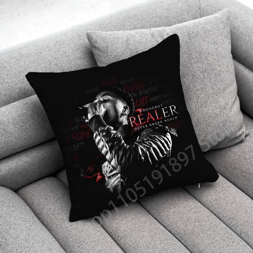 Y-YoungBoy MASA DESHAWN Top Throw Pillow Case For 55x55cm 40x40cm 45x45cm 50x50cm 30x30cm Square Office Pillowship Cover
