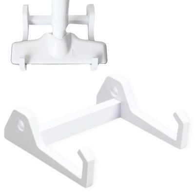 MicroBase Cordless Vacuum Cleaner Stand for Makita (Flat Stand Type (Round Holes), White) - Easy Assembly, No Tools Required, 619717