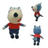 2 Stück/Los 30cm Wolfoo Plüschtiere Niedliche Weiche Tier-Stofftiere Wolfoo & Lucy Englische Zeichentrickpuppen für Kinder Geburtstags-Weihnachtsgeschenk
