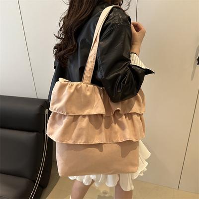 Skirt Pleated Personalized Tote Bag Women's 2025 Summer New Niche Bud Bag Single Shoulder Messenger Bag Wholesale