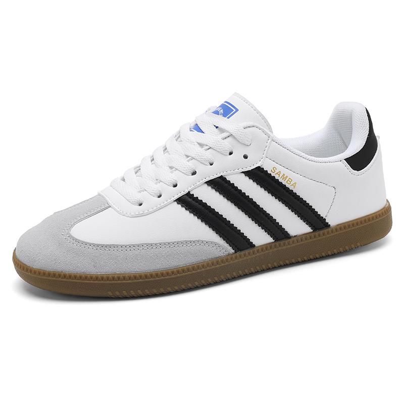 Sapatos de Três Listras 2025 para Homens Retro Branco Agam Tênis Esportivos Sapatos Rasos Casuais com Todos Leves Sapatos da Moda para Mulheres