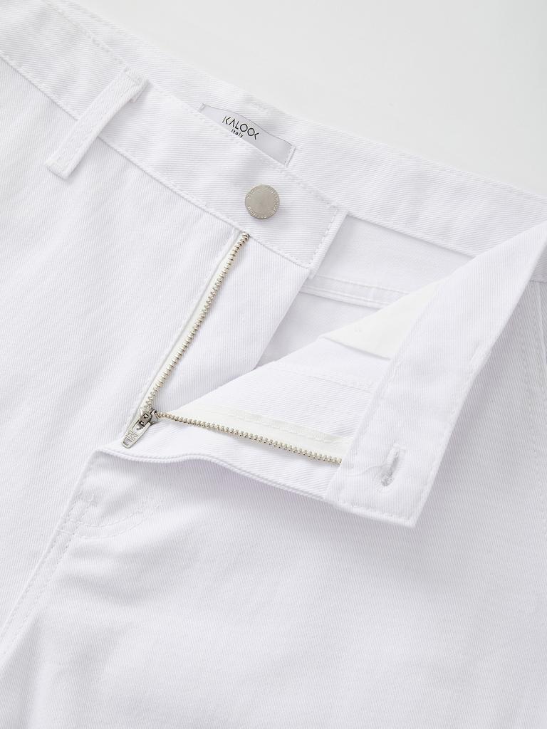 IKALOOK Spring/Autumn Basic Wide Cotton Pants Dpt109