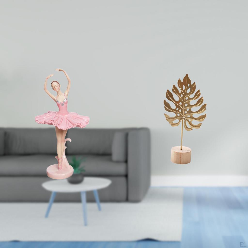 Ballerina Resin Girl Figurine Birthday Gift Souvenir Desktop Ornament for Office Study Room
