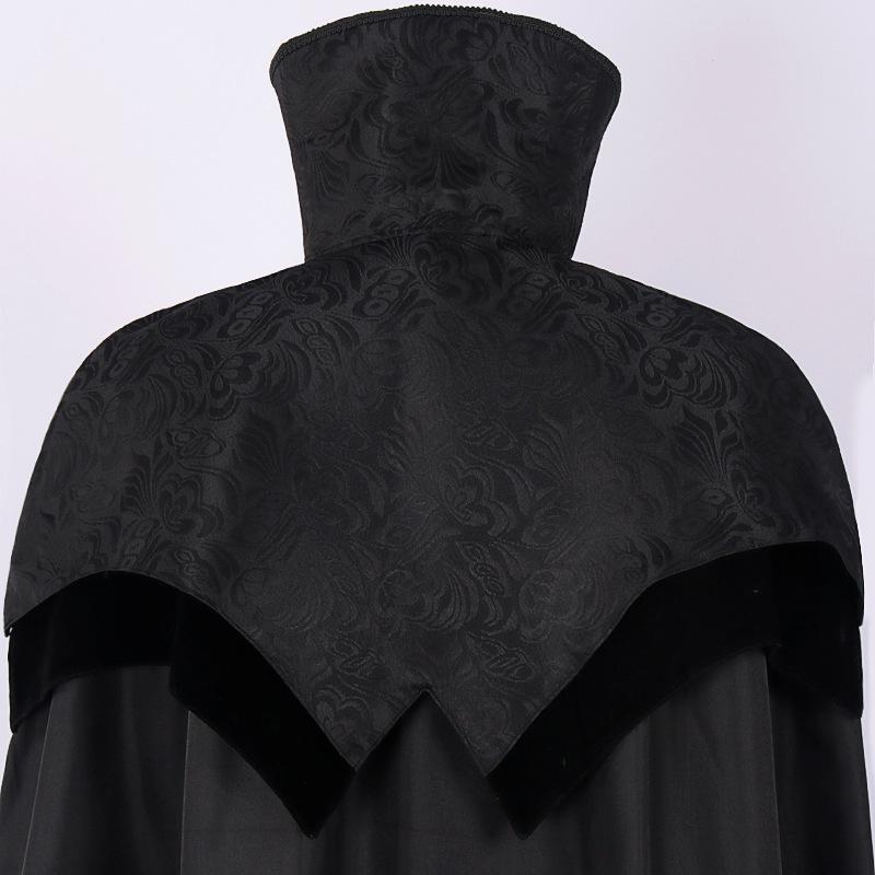 2025 Grim Reaper Hooded Cloak Robe - Medieval Wizard Cosplay Costume