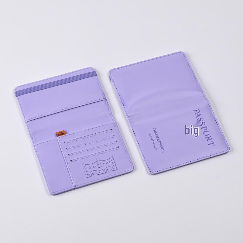 PU Leather RFID Passport Holder & Travel Wallet with Logo Printing Option