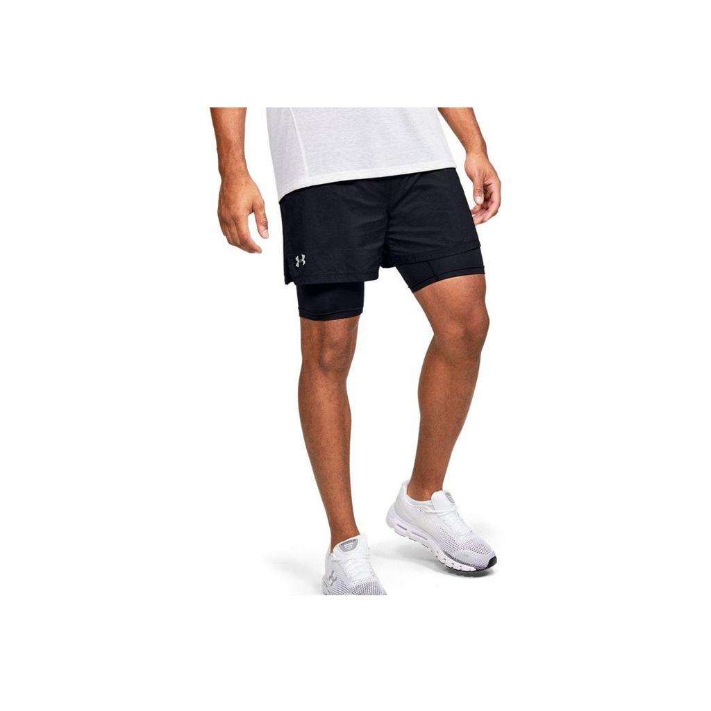 Under Armour Speedpocket Running Shorts Men Bottoms Black 1355449-001