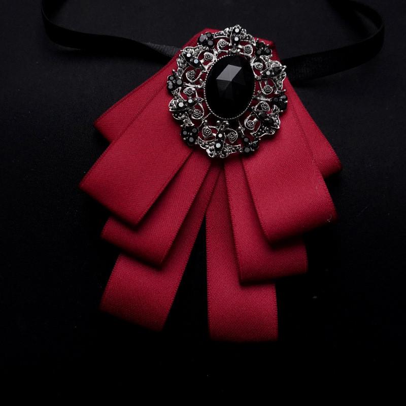 Mens Highend Korean Style Suit Shirt Bow Tie Wedding Groom Corsage For Formal Events
