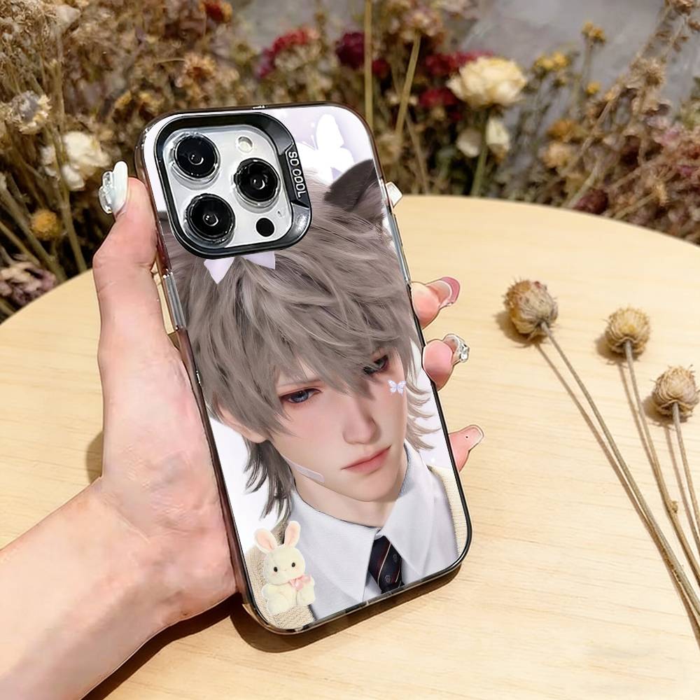 

Love Deep space Xavier Phone Case For iPhone 17,16,15,14,13,12,11 Plus,Pro Max,XS,Colored Silver Plated Inside Cover iPhone15Pro