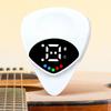 2 In 1 Guitar Picks Tuner Electronic Tuner for Acoustic Electric Guitar Bass with Real Time Pitch Monitoring