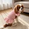 Flying Sleeve Dog Princess Dress Breathable Mesh Princess Apparel Pet Cake Skirt  Daily Wear