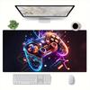 Neon Cyberpunk Game Controller Printed Fashion Mouse Pad Popular Large Model Washable Nonslip Cooling Desk Pad Suitable For Office And Gaming Durable 