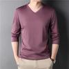 Spring Summer Period Long Sleeve Cultivate Ones Morality Men's T-shirt O-neck Solid Polyester T Shirt Men Red Blue Black