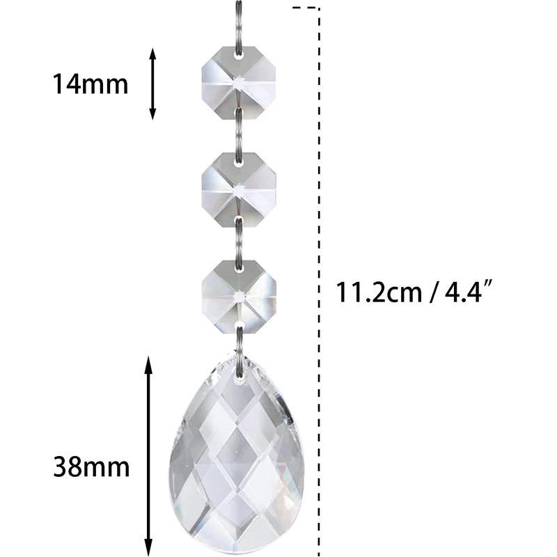 30-Piece DIY Acrylic Crystal Snowflake Ornaments for Christmas Trees and Weddings