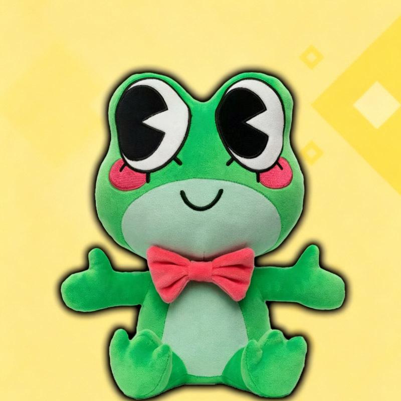 New Ribbit Frog Plush Anime Cute Green Frog Ribbet Peripherals Plush Toy Soft Collection Doll Cosplay Props Gift