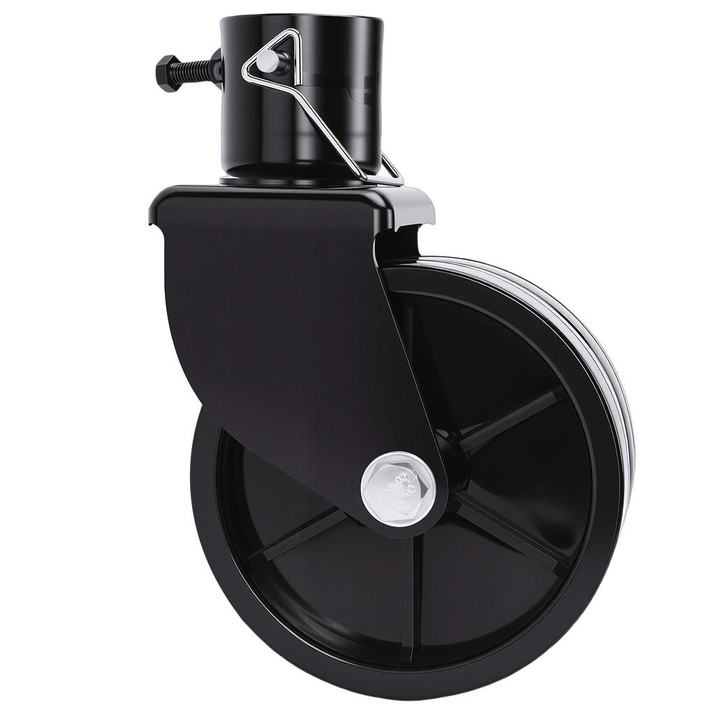 Trailer Jack Swivel Caster 2000lbs 6in Dual Wheel Heavy Duty Trailer Swirl Jack Caster for RVs Boat Trailers Campers