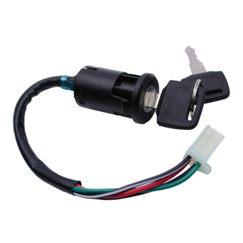 Universal Motorbike Electric Key Ignition Start Switch Lock Barrel with 4 Wire