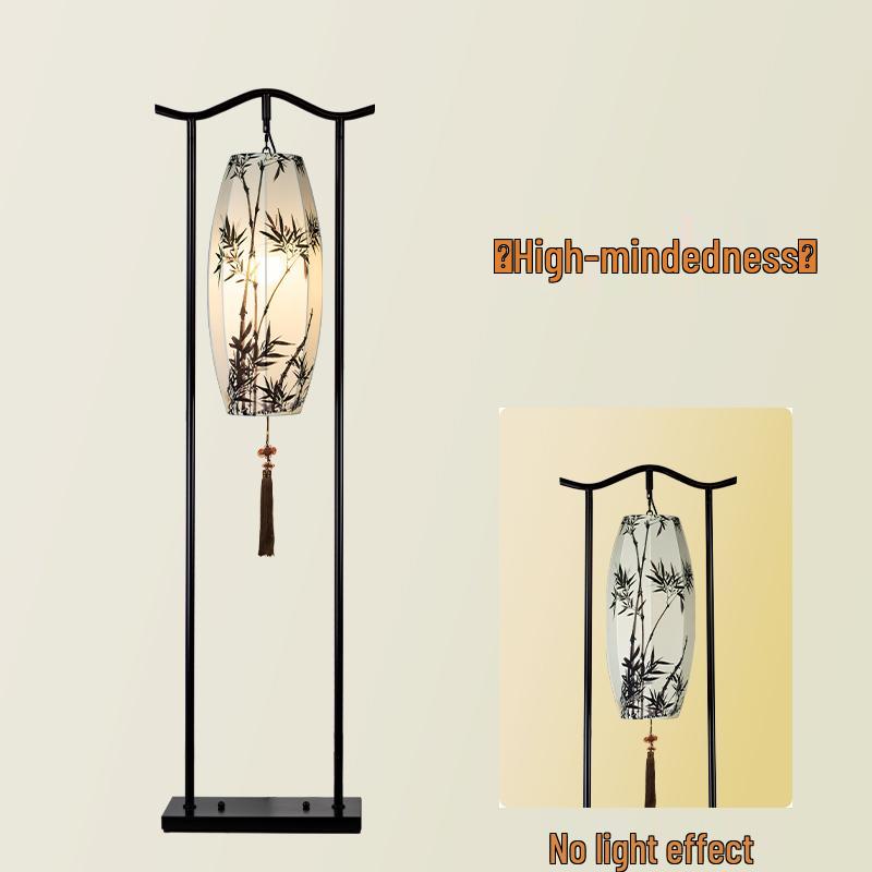 Chinesische Klassische Zen Stehlampe für Wohnzimmer, Arbeitszimmer, Teeraum, Hotel, Villa