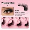 3D False Eyelashes 7 Pairs Of Thick Natural Stereo Curl Fluffy Simulation Eyelashes False Eyelashes