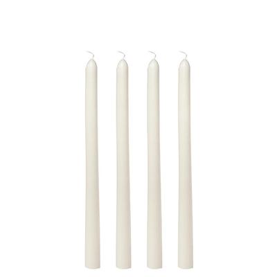 Set of 4 Cotton-scented White Torch Candles