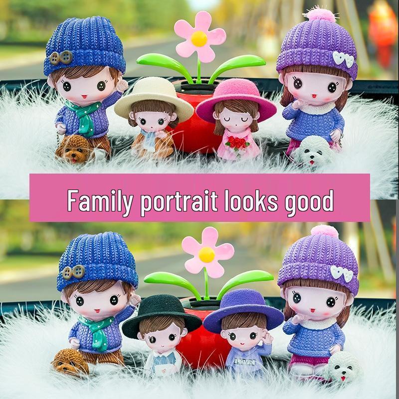 JINGRUIXIANG Car Ornament Doll Set