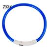 LED Dog Collar Rechargeable Luminous USB Charging Necklace Puppy Light Up for Outdoor Pet