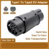 EV Charger Adapter Connector Socket 16A 32A J1772 to IEC 62196 EV Charging Type