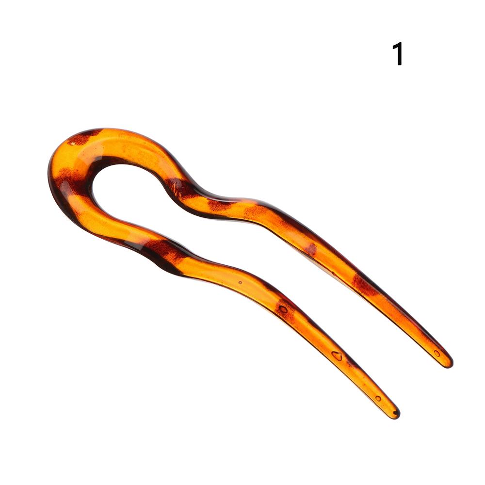 Retro Style U Shaped Hairpin Curved Hair Stick Shell Hair Pin Metal Hair Pin Fork Sticks Pins Women Girls Gift Hair Styling Tool