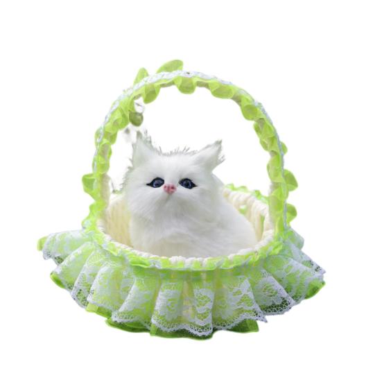 Dekorative Figur Dekoration Dreidimensionale Simulation Korb Katze Modell für Schaufensterdekoration