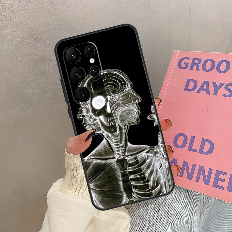 Medical Skeleton Anatomy Case For Samsung Galaxy S25 Ultra S20 S21 S22 S23 S24 Ultra S9 S10 Plus S25 FE Cover Coque