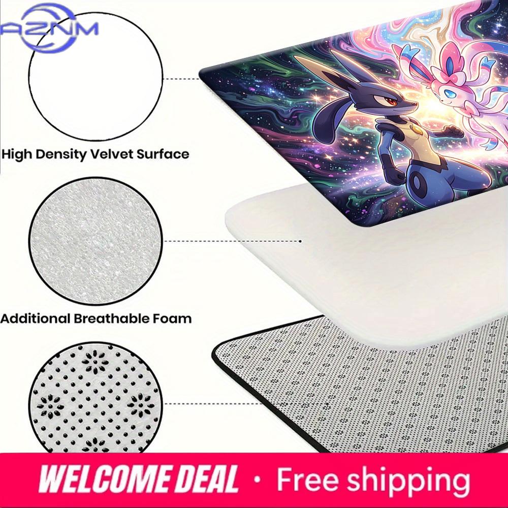 Pokemon Lucario & Sylveon Print Non-Slip Floor Mat Doormat