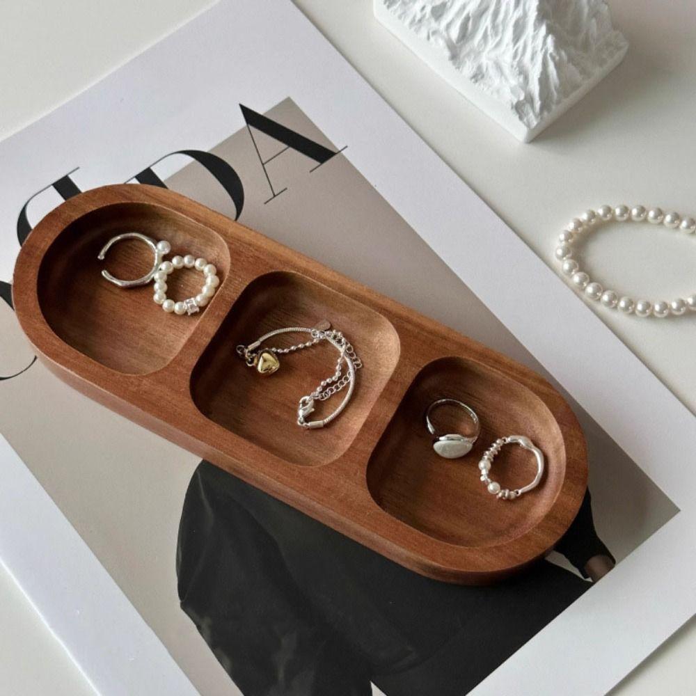 Rings Wooden Jewelry Tray Necklace Jewelry Display Rack Durable Jewelry Display Stand  Ornament