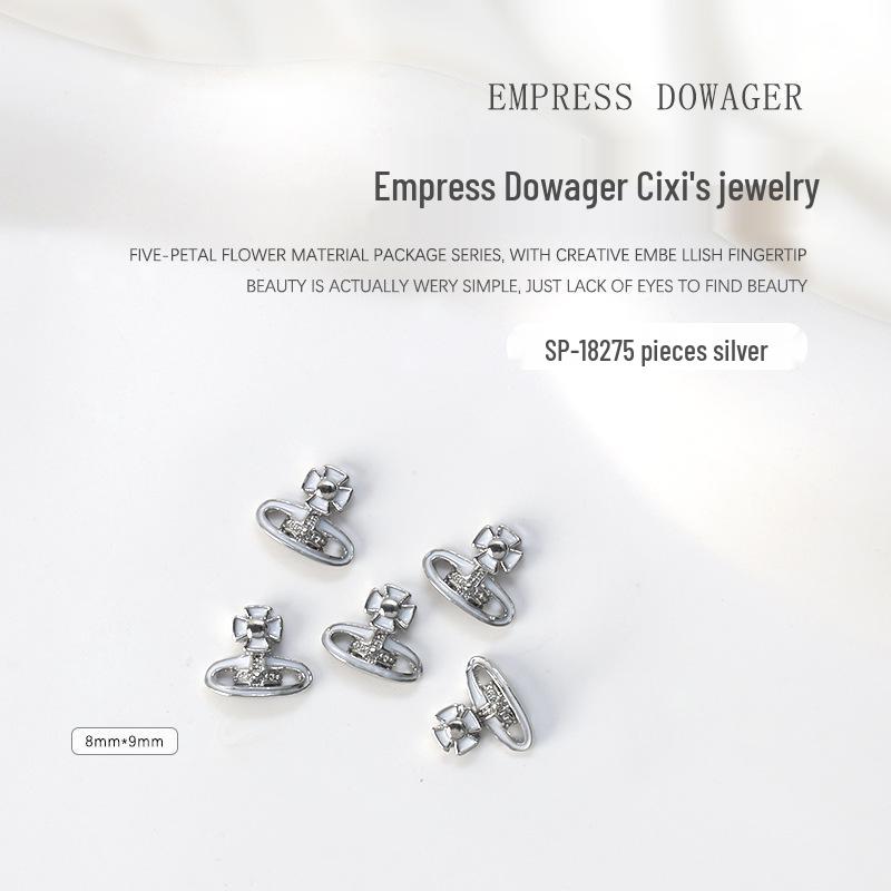 

Набор для нейл-арта «Императрица Довагер» с переливающимися стразами: 5 шт. сверл «Кольца Сатурна» и бусины «Русалка»