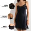 Sexy lace suspender nightgown women's summer thin quick-drying V-neck short skirt home skin-friendly pajamas