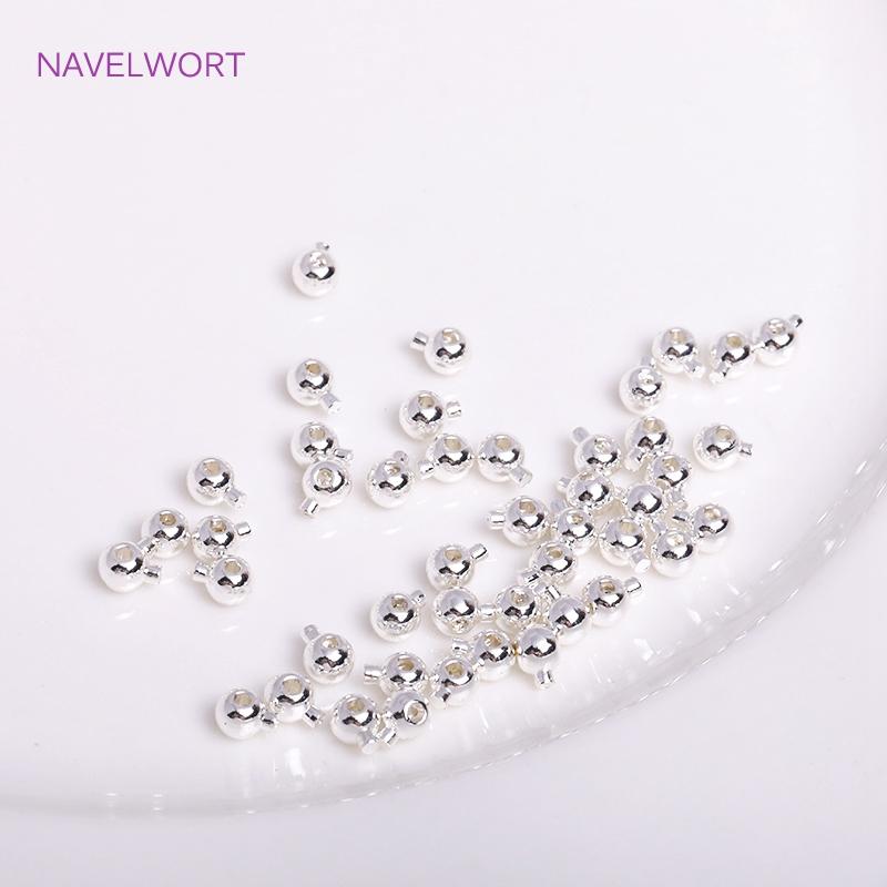 Wholesale 10pcs/20pcs Crimp & End Beads DIY Jewelry Accessories 14k/18K Gold Plating Beading Cord Stopper End Beads Fastener