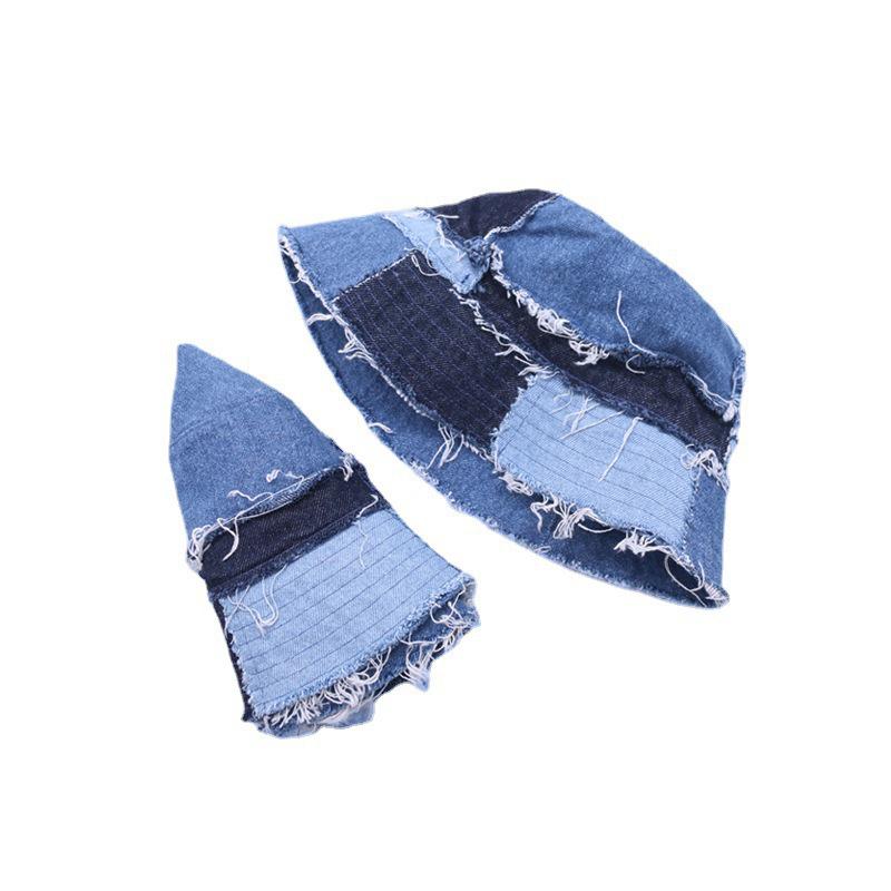 Denim Bucket Hats Y2K Cap Aesthetic Sun Hats Packable Unsex Summer Beach Hats Grunge Cap Retro Fisherman Hats