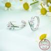 New Hoop Woman Earring Copper Pendientes Butterfly Flower Earring Fine Jewelry