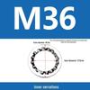 304 Stainless Steel Serrated Lock Washer with Anti-slip Teeth.