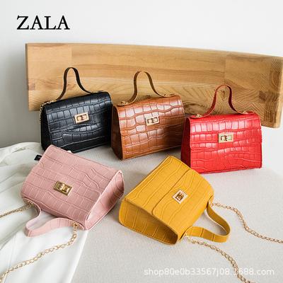 Bolso pequeño con estampado de cocodrilo para mujer, bolso de mano para mujer, bolso cuadrado pequeño versátil
