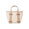 Michael Kors Mk Letter Print Polyester Cotton Tote Crossbody Shoulder Bag Women Bags Beige 30T2G5VT1C-817