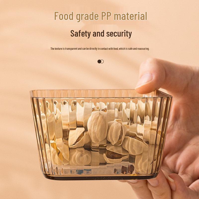 Creative Plastic Snack Compartment Plate for Living Room or Bar Use