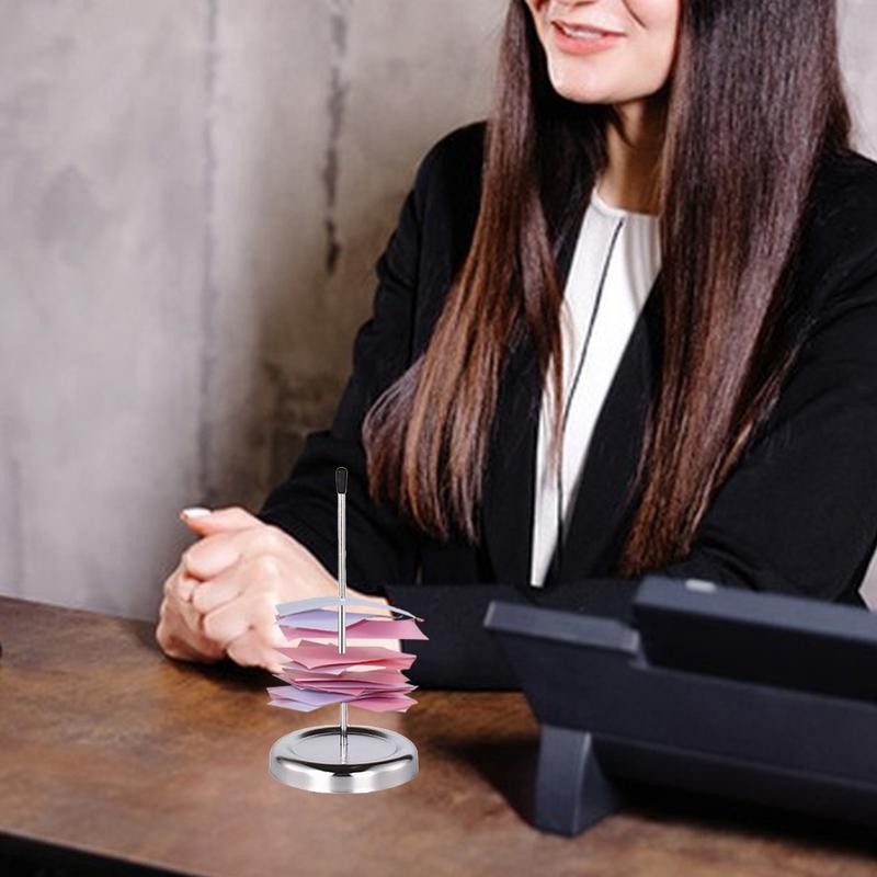 Multifunctional Metal Bill Fork Safe Ticket Stabber Protective Bill Metal Fork Storage Equipment for Hotel Restaurant Supplies