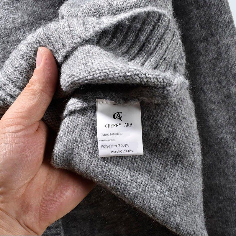 Half Turtleneck New Arrival K-style Loose Long Sleeves Idle Style Pullover Autumn and Winter Knitting Minimalist Easiest for Match Warm Bottoming