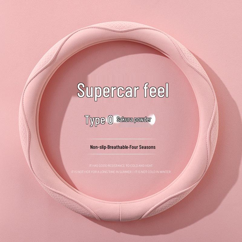 Ultratunt Mockaskinn Rattöverdrag: Andningsbar, Halkfri, Svettabsorberande, Året-runt Universell Passform.