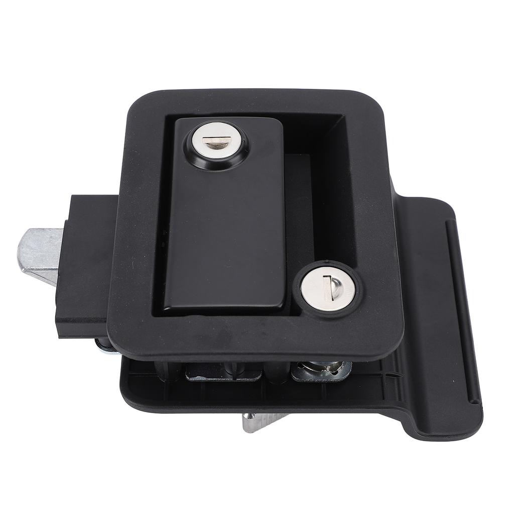 RV Door Lock Zinc Alloy with Back Locking Switch Enhanced Security for Motor Home Travel Trailer