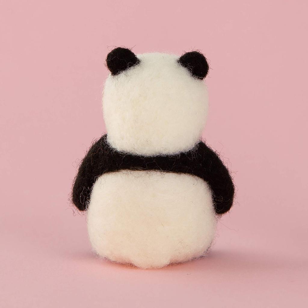 Hamanaka Wool Felting Needle Felted Kit, Animals, Panda, H441-551
