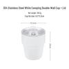 Gongziyu Outdoor 304 Stainless Steel Double-Wall Coffee Mug