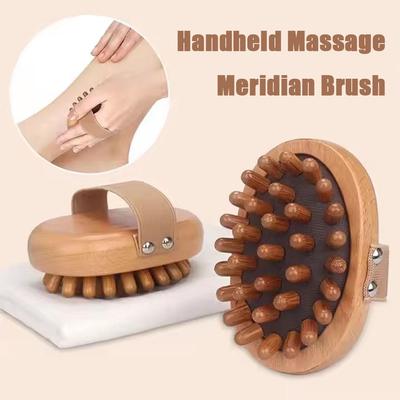 1pc Wood Air Cushion Body Meridian Massage Health Care Hair Scalp Brush Comb Comb Healthy Comb L6W1